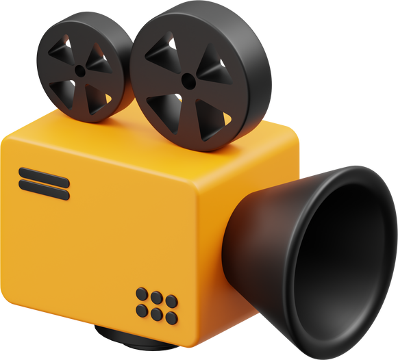 Video Camera 3D Icon